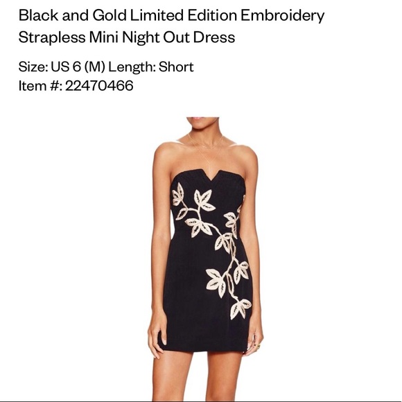 Limited Edition Free People Night Out Strapless Embroidered Mini Dress - Picture 14 of 15